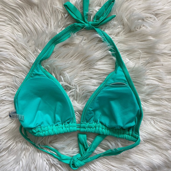 *HP!* bright green triangle bikini top - Picture 4 of 7